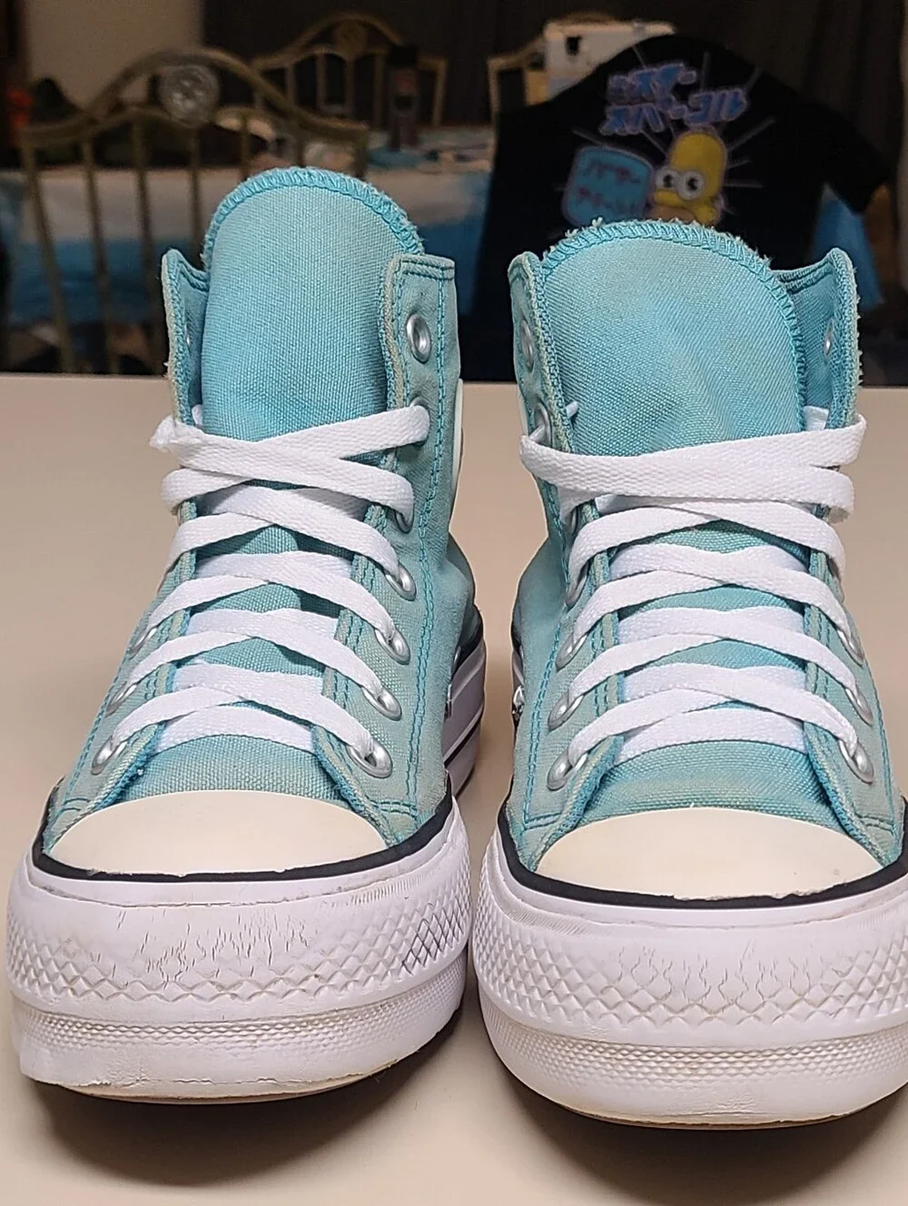 Converse CTAS Ocean Drip Lift Platform hi top casual sneakers size 6 - Picture 2 of 10